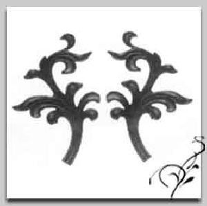 Wrought Iron Casting Leaves