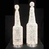 silver bottles
