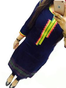 Navy Blue Georgette Kurtis