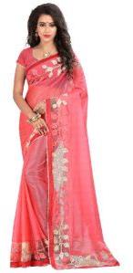 Pink Lycra Sarees