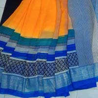 Royal Blue Chiffon Sarees