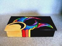 wooden painted boxes