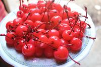 Red Cherry With Stem