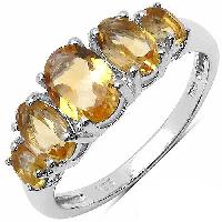 Citrine Gemstone Ring with 925 sterling silver