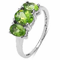 Peridot Gemstone Ring With 925 Sterling Silver