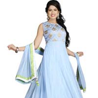 Patel Marketers  Royal Sky Blue net desiner salwar suit set pm-58