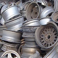 Aluminium wheel scrap