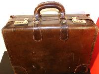 leather suitcase