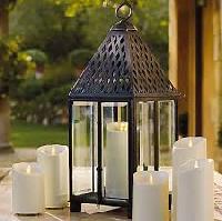 garden candle holders