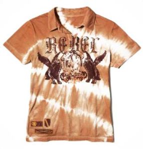 Mens Tie & Dye Collar Shirt