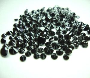 Super Quality 25.00 Carat Round Cut Black Diamond