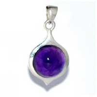 Silver Purple Pendant