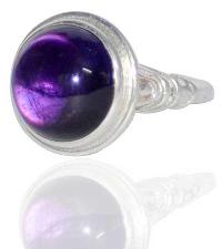 Silver Purple Ring