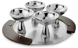 stainless steel ice cream set