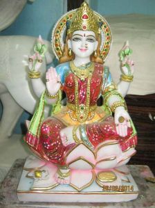 Marble Laxmi Maa Statue