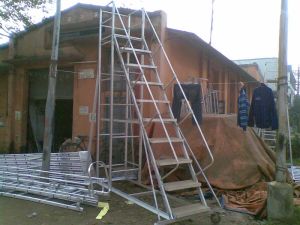 Aluminium Trolley Step Ladder