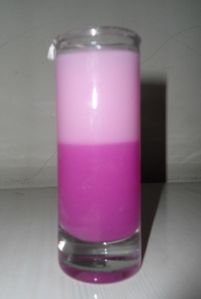 Light Pink Gel Candles, Dark Pink Gel Candles