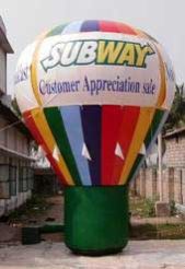 Subway Inflatable Hot Air Balloon Shape