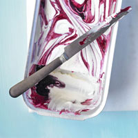 Blackcurrant Ripple Ice Cream