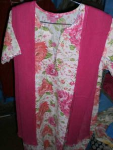 Pink Flower Kurta