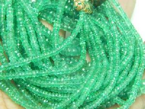 Emerald Faceted Beads