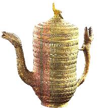 handcrafted brass metal jug