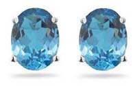 Stud Blue Topaz