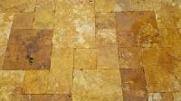 yellow roman paving tiles