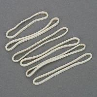 White Colour Rubber Bands