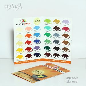 Distemper Color Shade Card Designing