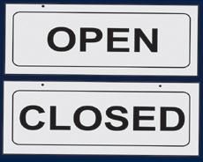 Open/Closed Signs