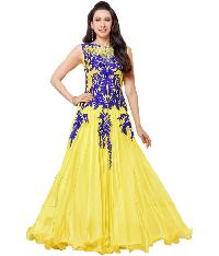 Awesome Fabrics karishma Lemon Anarkali