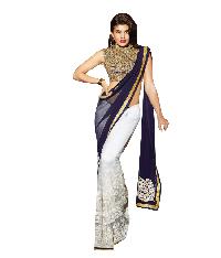 Awesome Fashion Jaclin White Saree