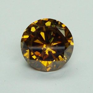 Yellow Moissanite Round Cut