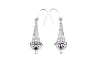 Silve White Zircon Drop Style Bajrangi Bhaijan Uncouth Earring