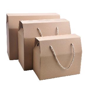 Uncoated Craft Paer Carry Box