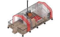 insulated portable cabin sand shelters