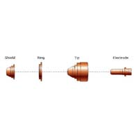 KOMATSU Plasma Cutting Torch Parts