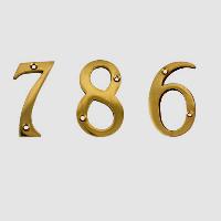 Brass Numerals