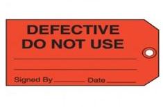 5S LABEL-DEFECTIVE DO NOT USE