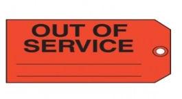 5S-OUT OF SERVICE LABEL