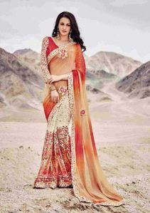 floral sarees