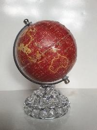 crystal metal globe