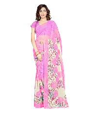 Casual Wear Pink  Printed Chiffon Saree_AAKO52SR1042AKSML