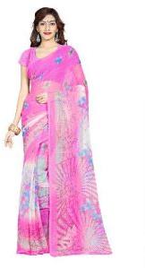 Casual Wear Pink  Printed Chiffon Saree_AAKP82SR1045AKSML