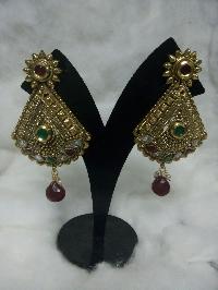 Gold Plated Antique Earrings