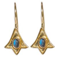 Stone Gold Plating Earring