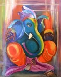 lord ganesha painting