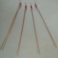 radial glass bead thermistor for temperature sesning application