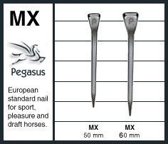 MX Series Horseshoe Nails